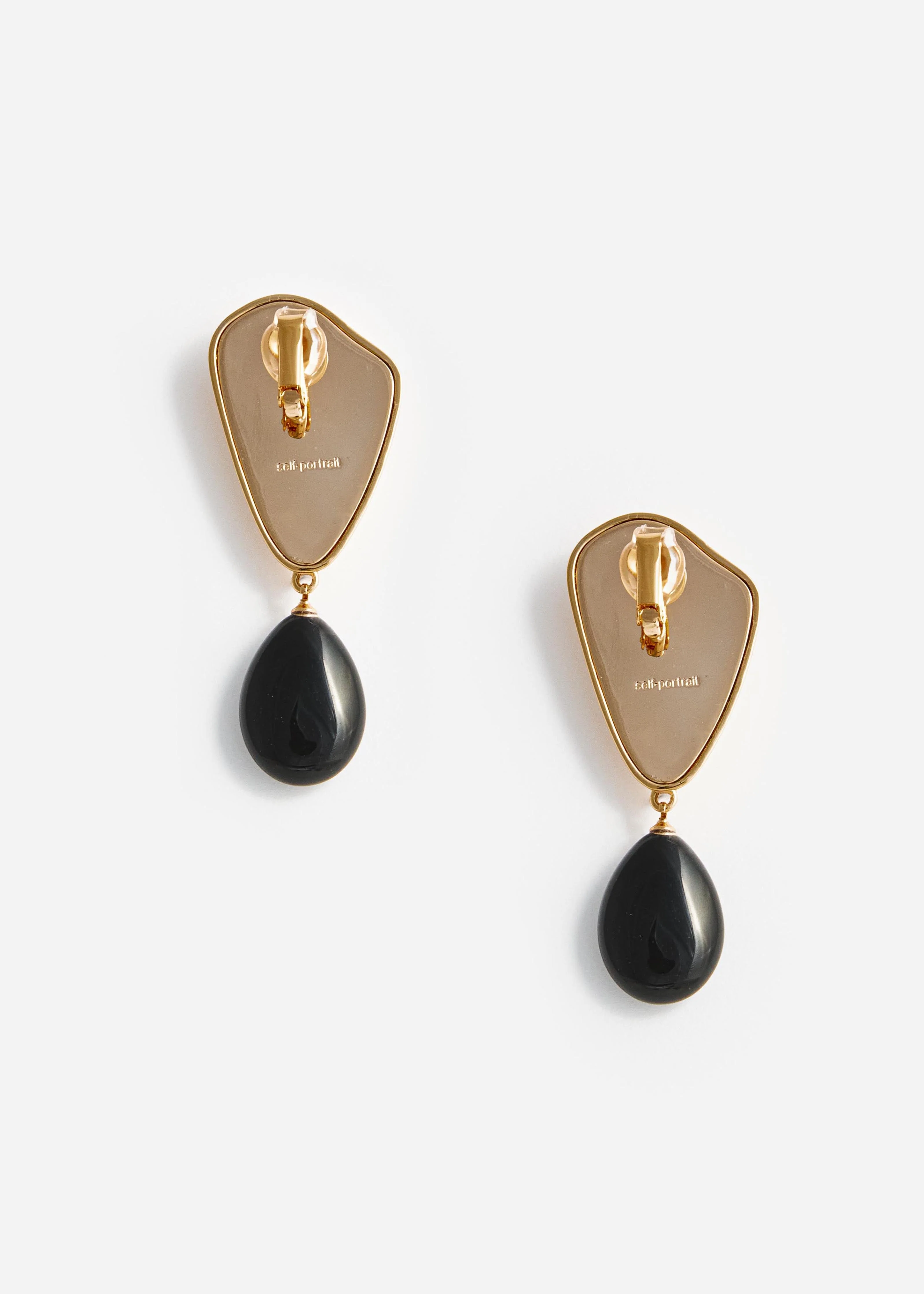 Gold Droplet Earrings - Image 3