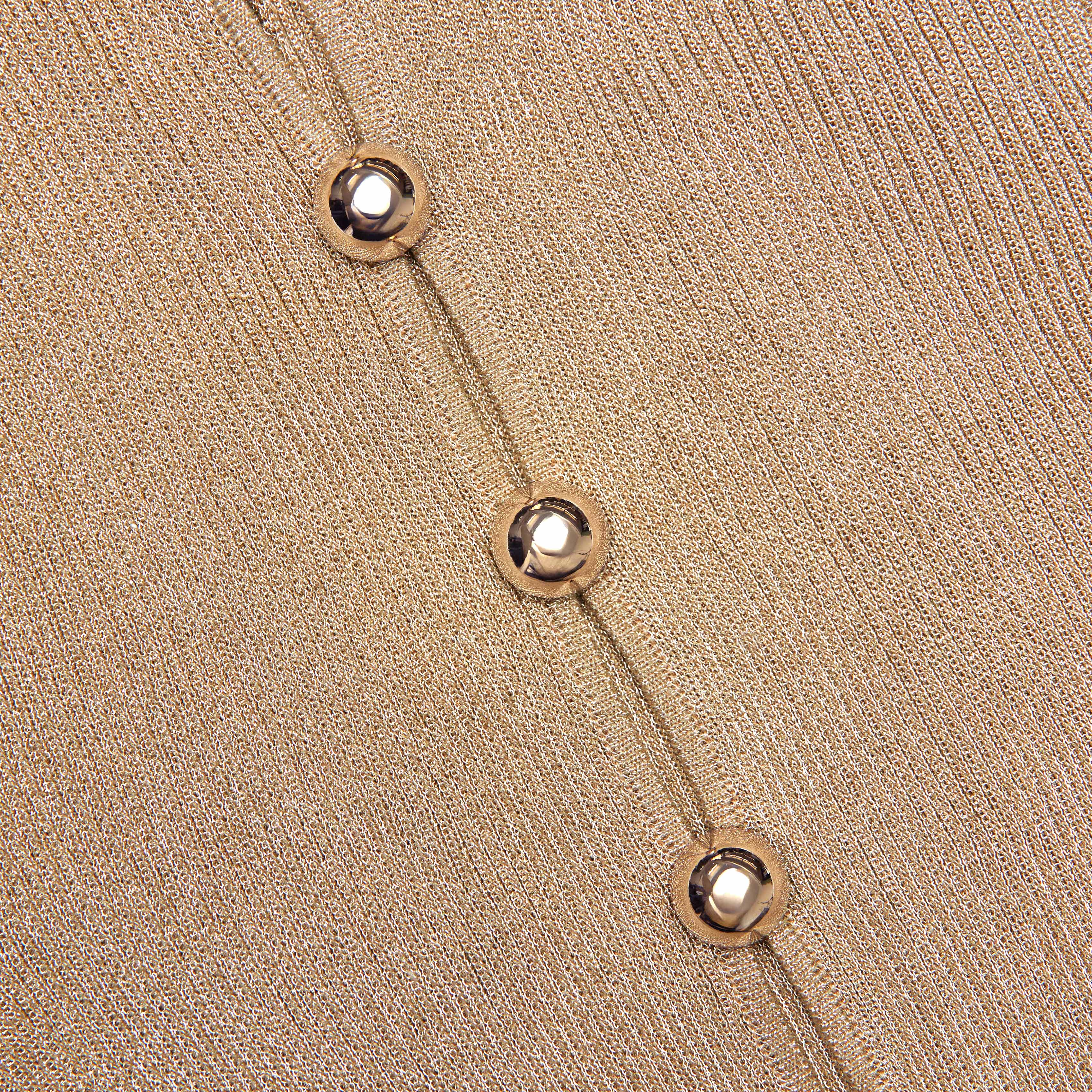 Gold Lurex Knit Maxi Dress - Image 5