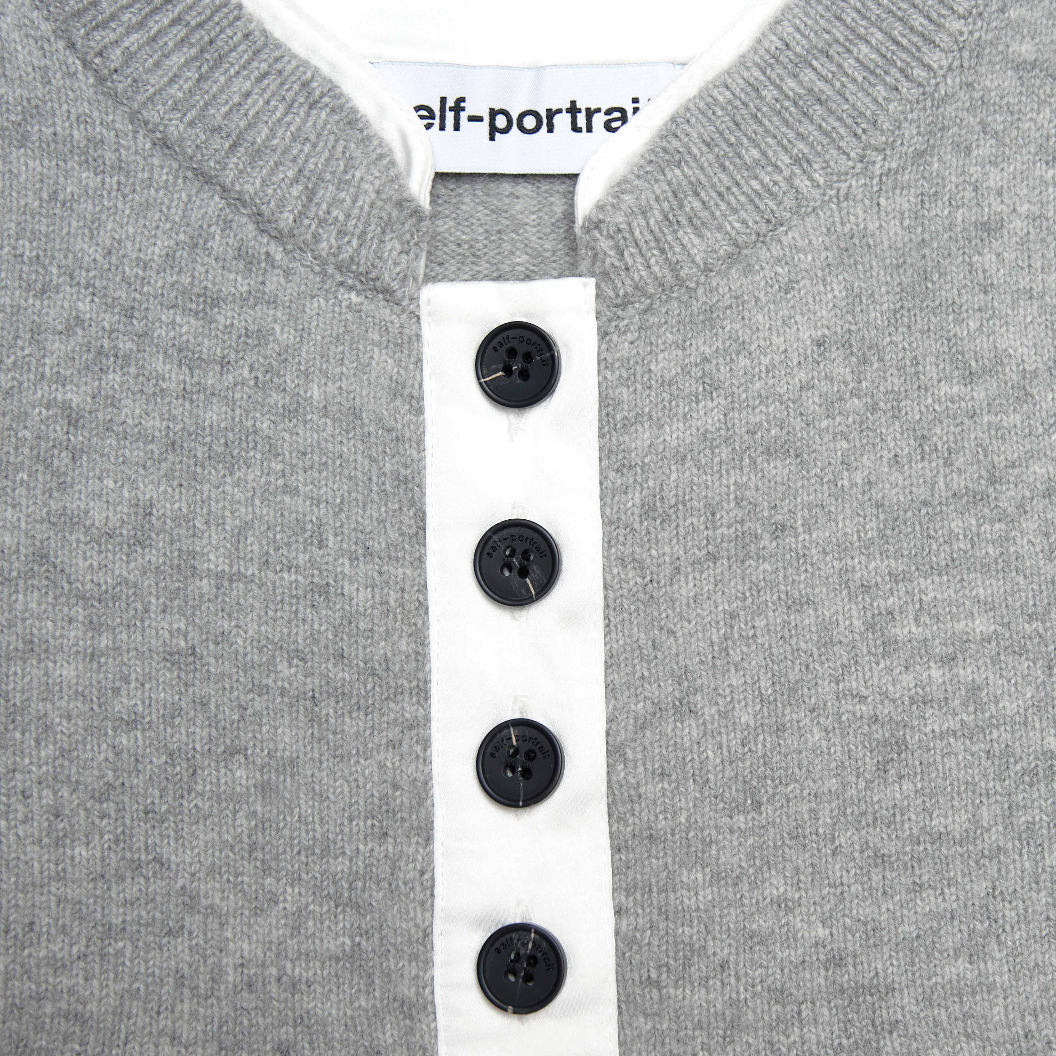 Grey Short Sleeve Knit Top - Image 5