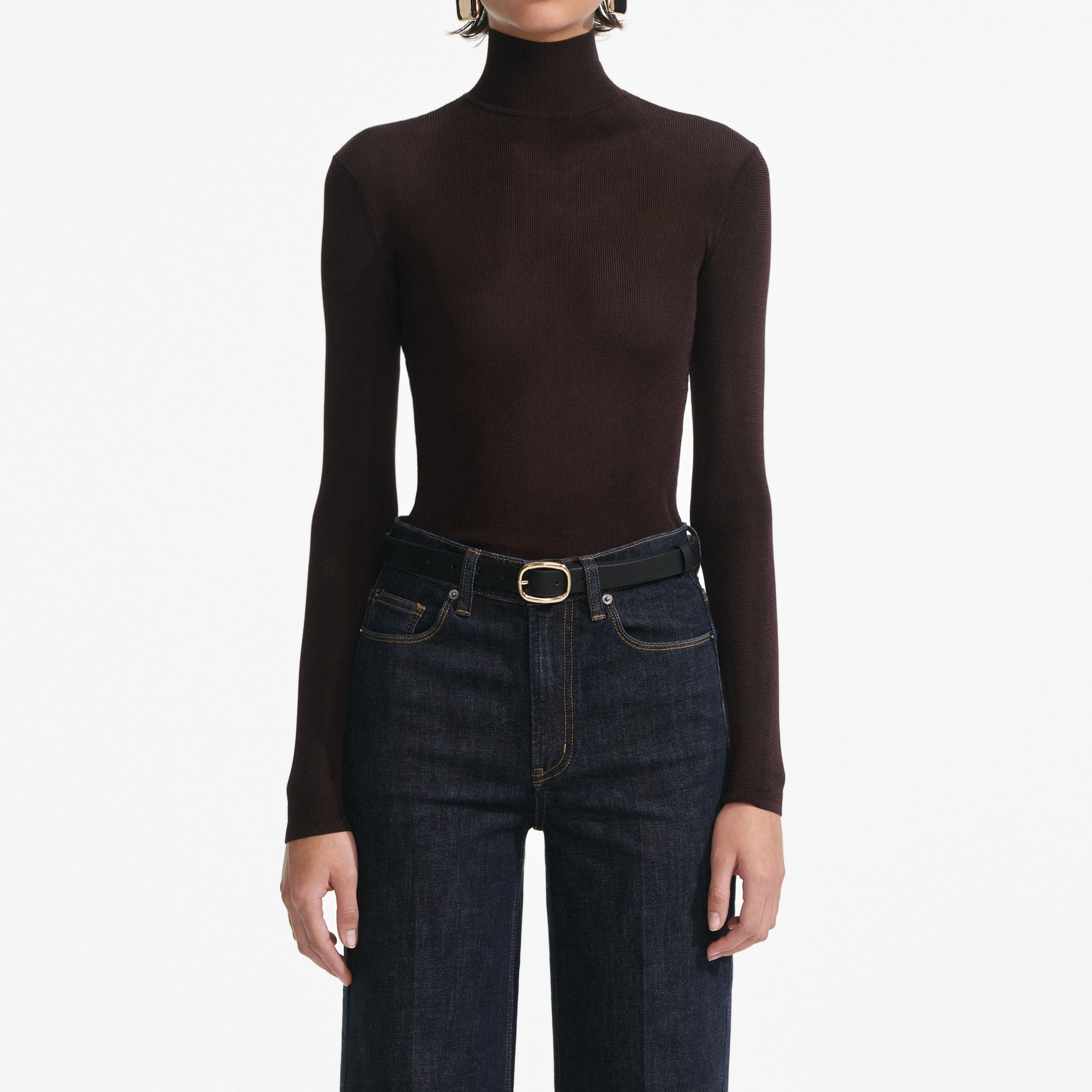 Brown Viscose Knit Top - Image 4