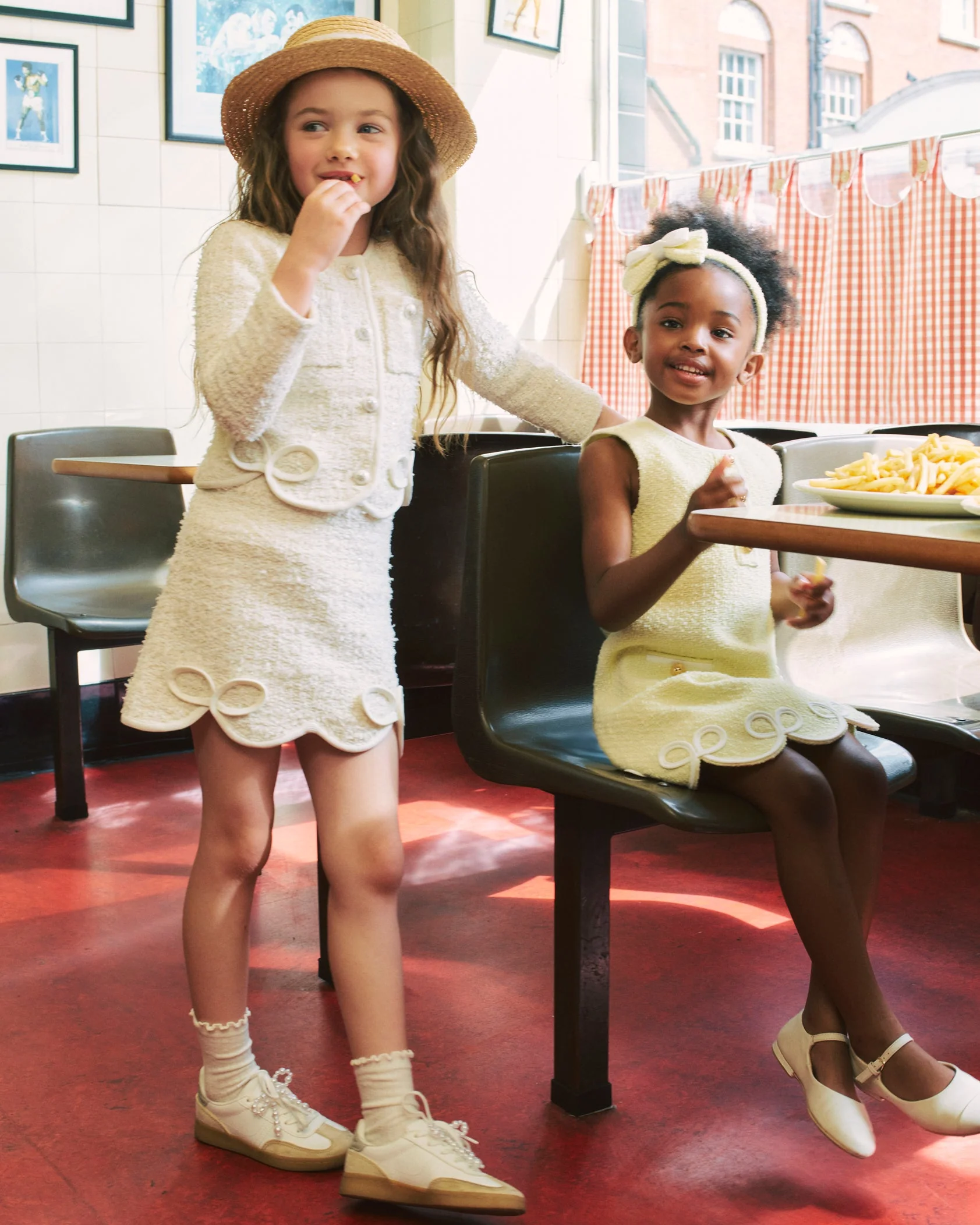Cream Textured Bow Detail Cardigan - Image 3