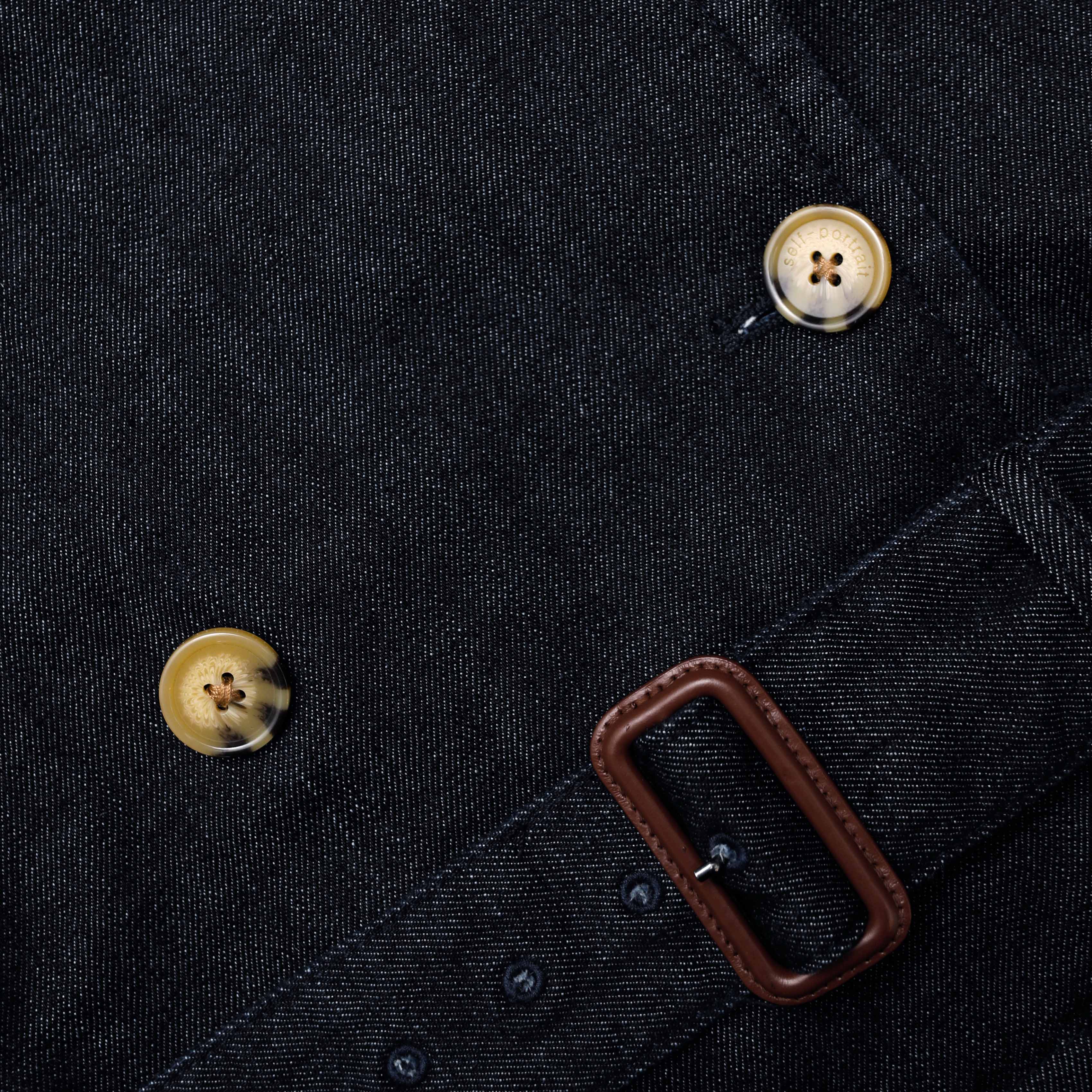 Denim Trench Jacket - Image 6