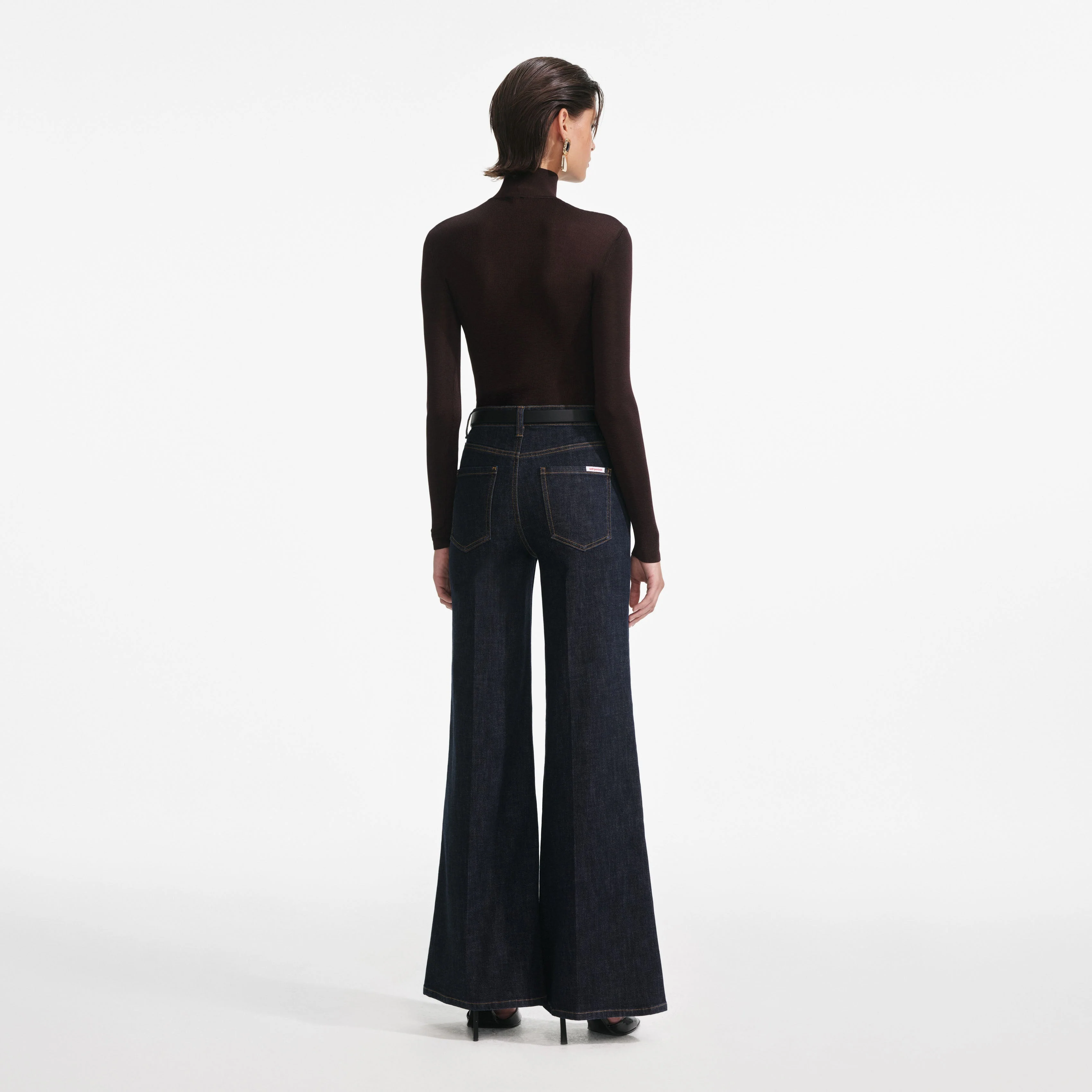 Indigo Flared Jeans - Image 3