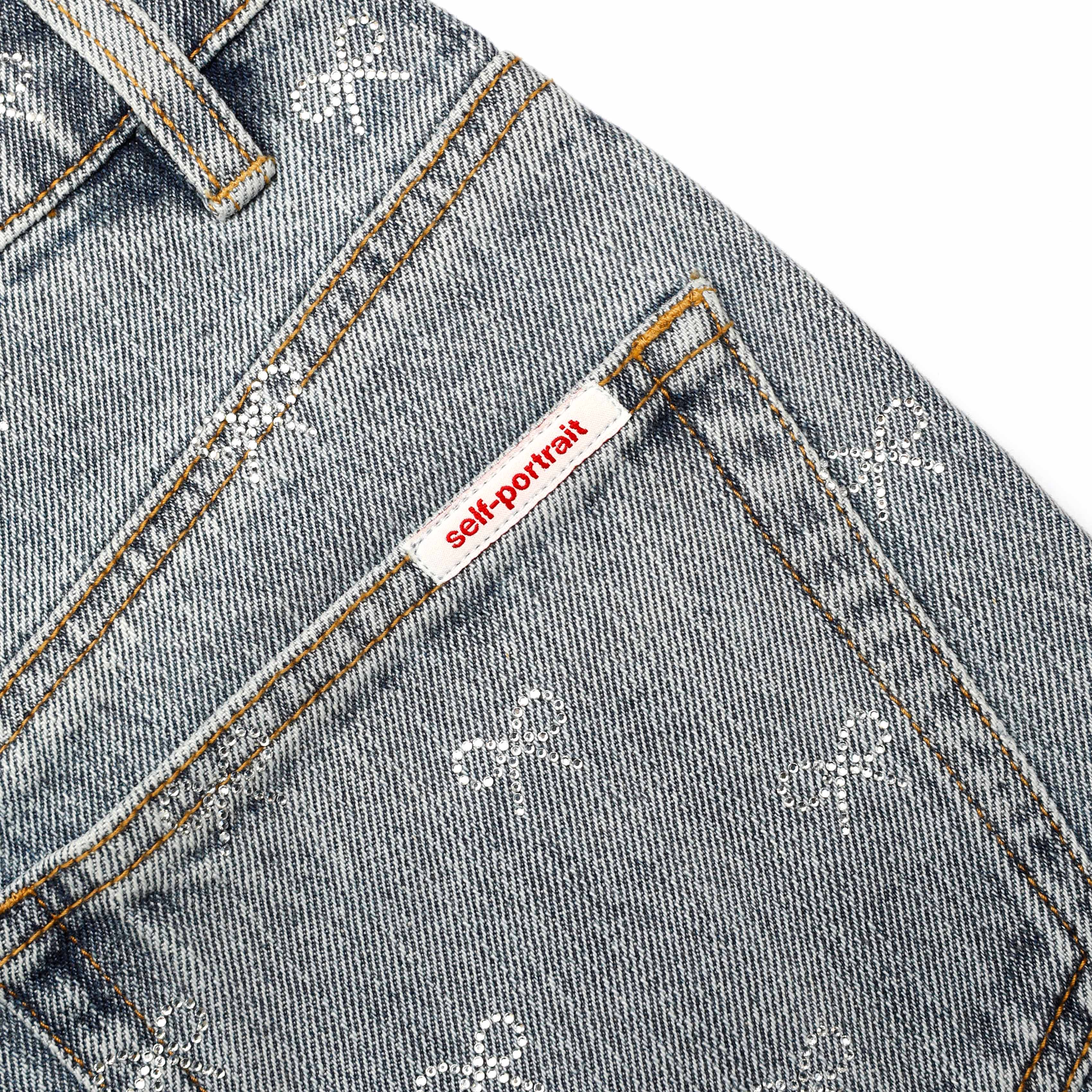 Light Blue Diamante Bow Jeans - Image 5