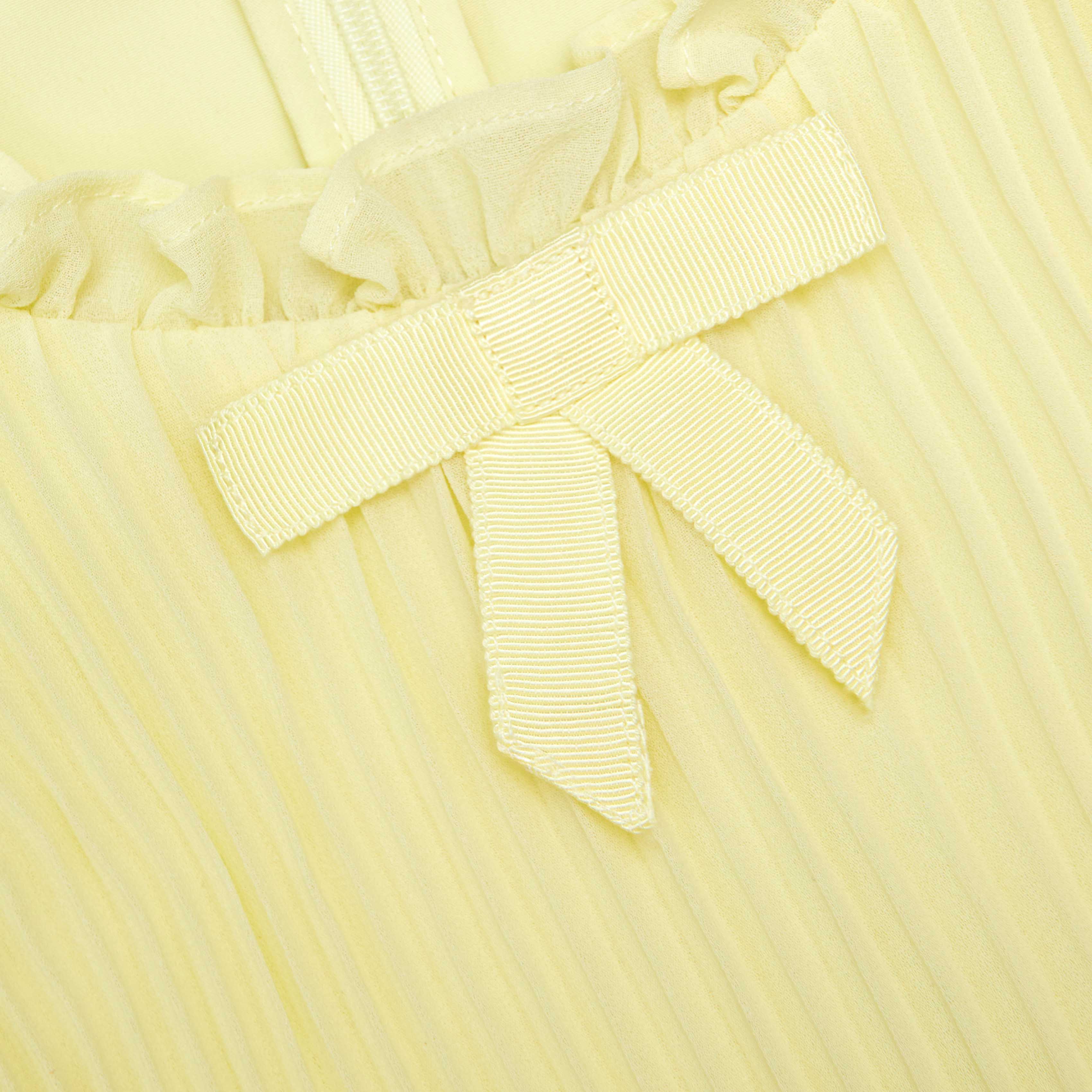 Yellow Chiffon Dress - Image 3