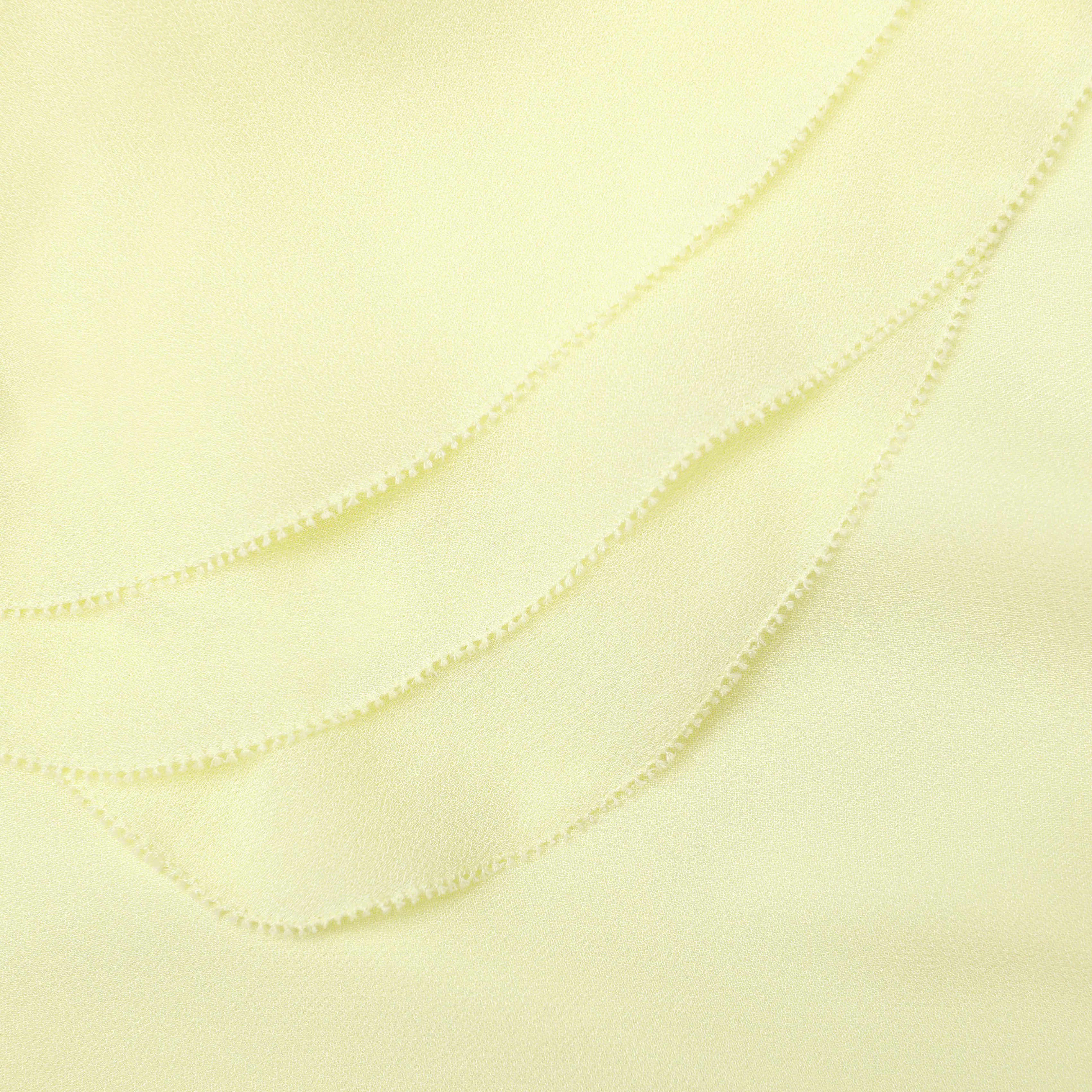 Yellow Georgette Frill Midi Dress - Image 5