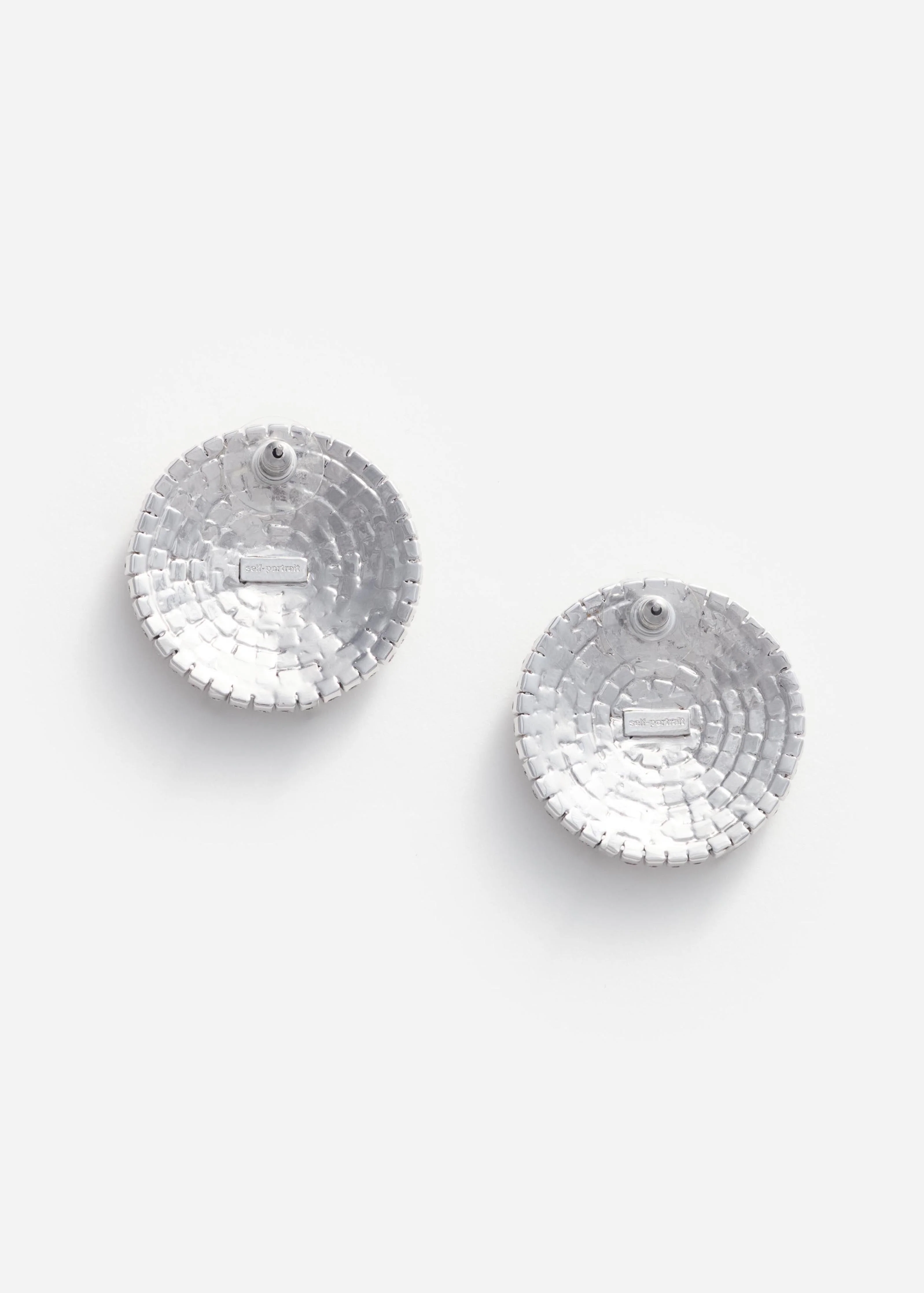 Large Round Crystal Earrings - Image 3