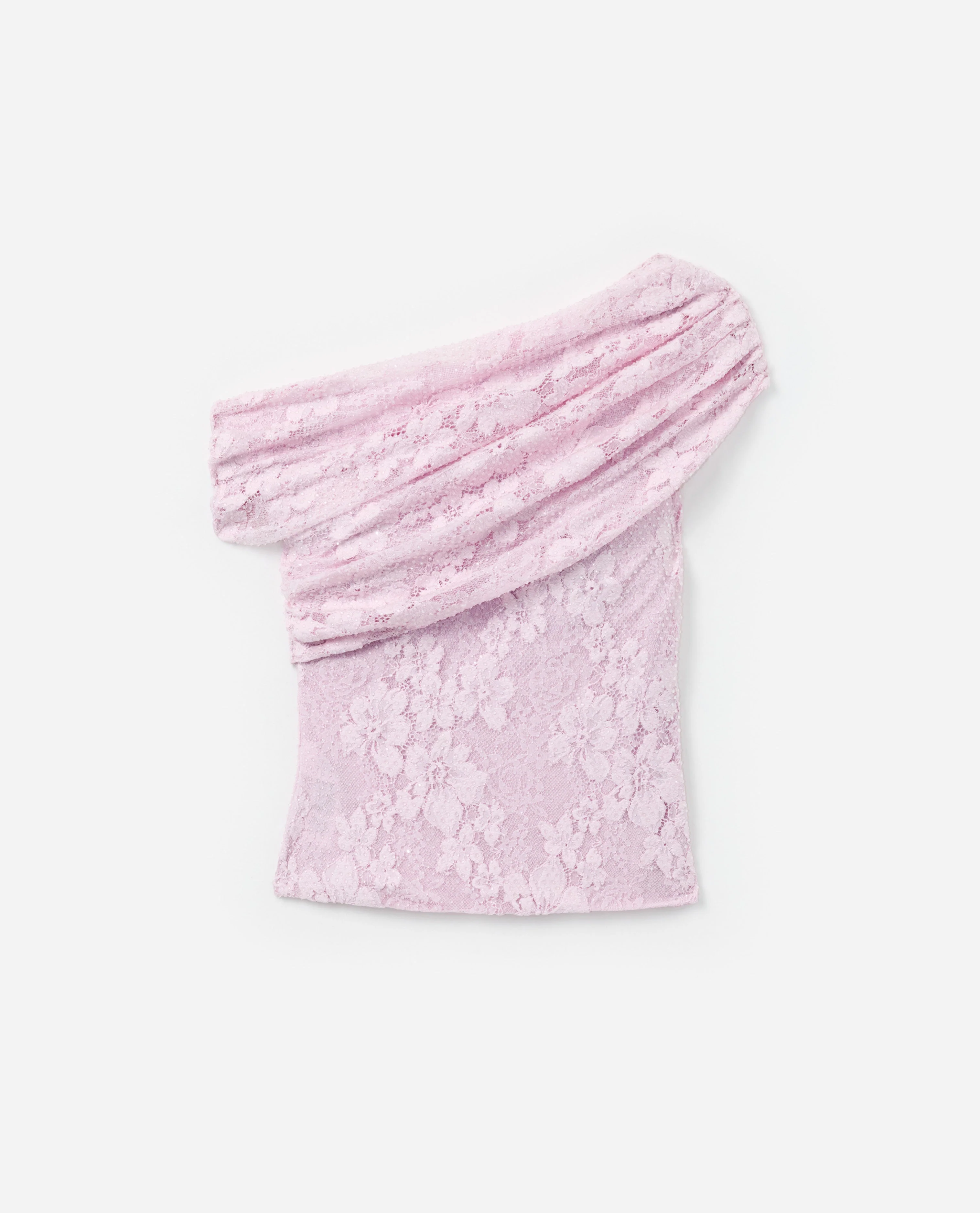 Pink Rhinestone Lace Drape Top - Image 6