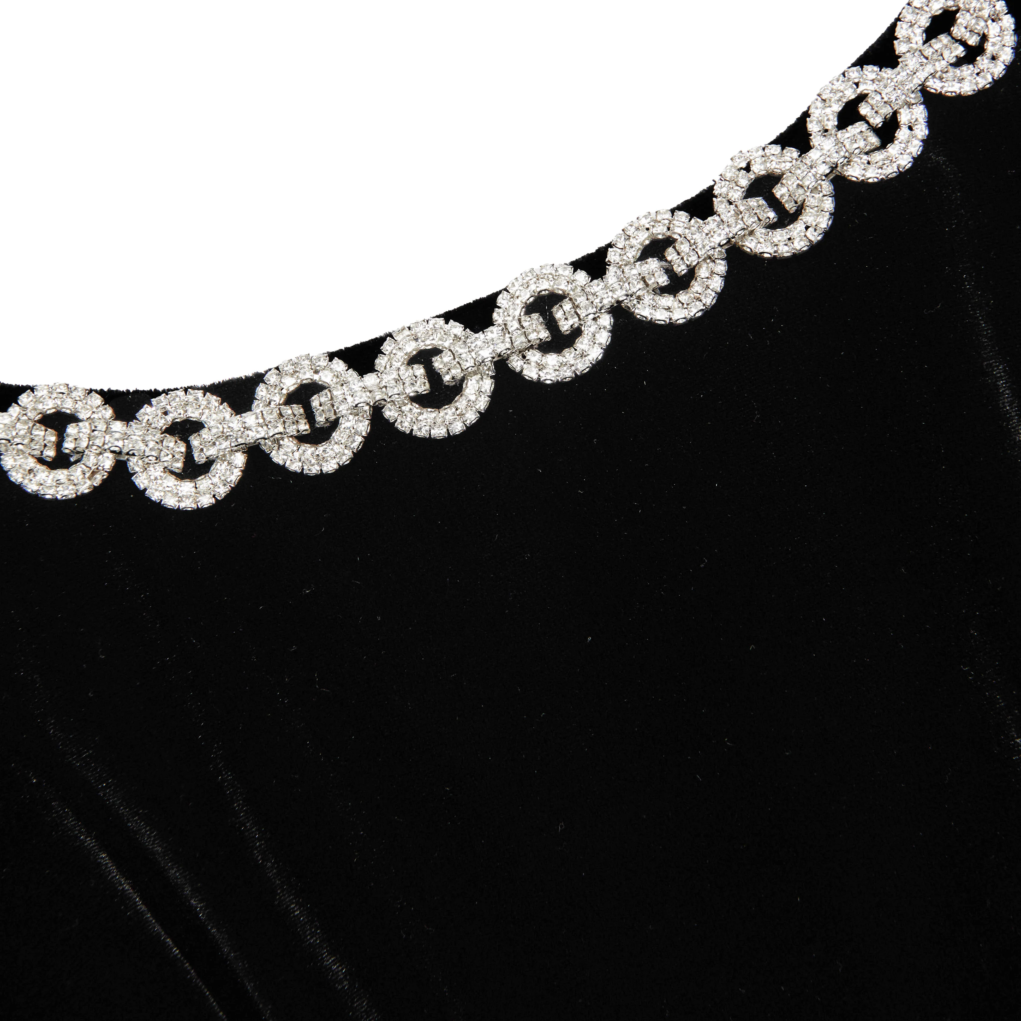 Black Velvet Mini Dress - Image 5