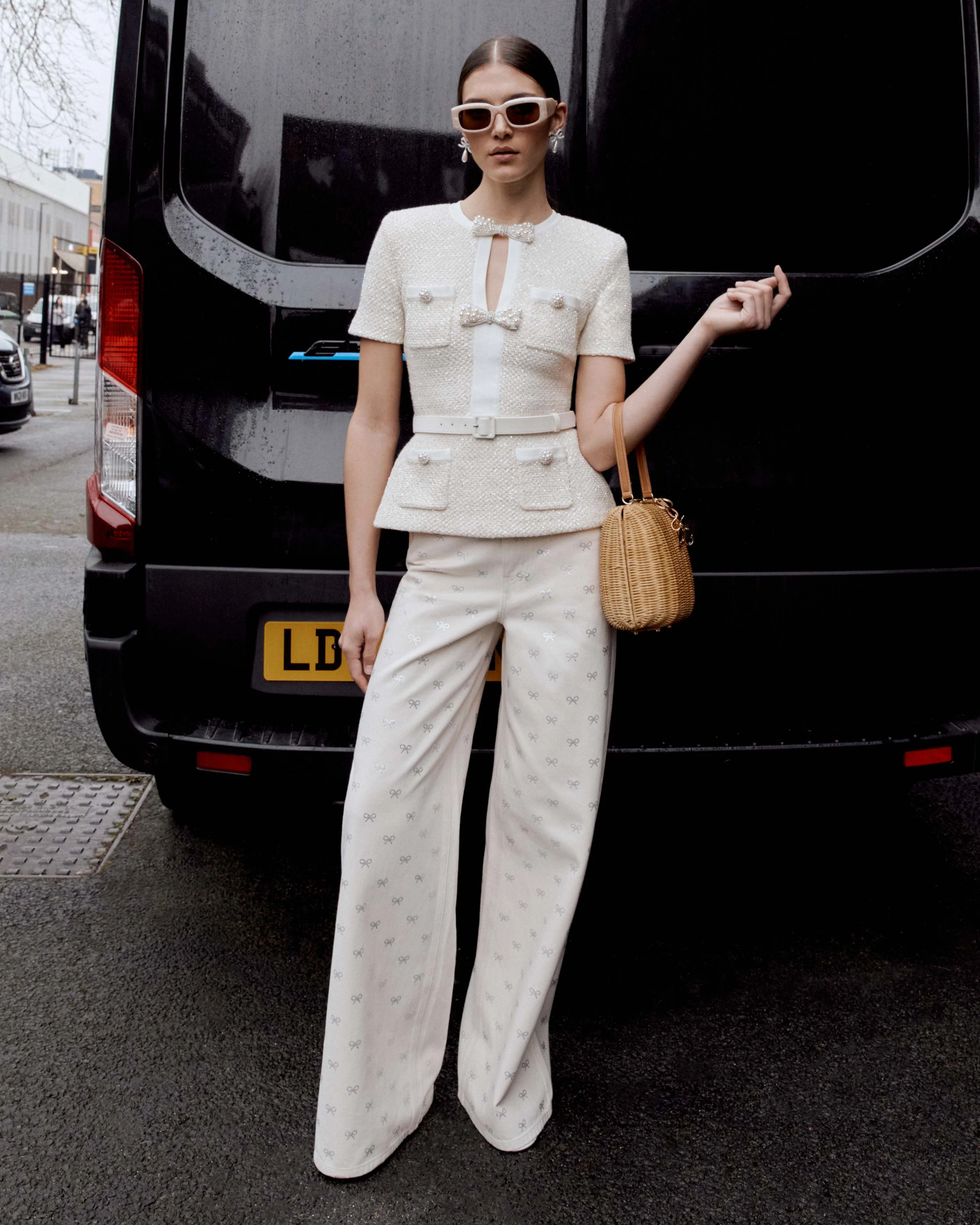 Cream Sequin Knit Top - Image 6